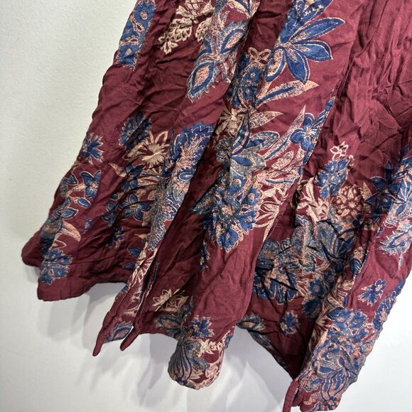 FREE PEOPLE Miranda Embroidered Long Sleeve Floral Maxi Dress Size 4 - Picture 3 of 11